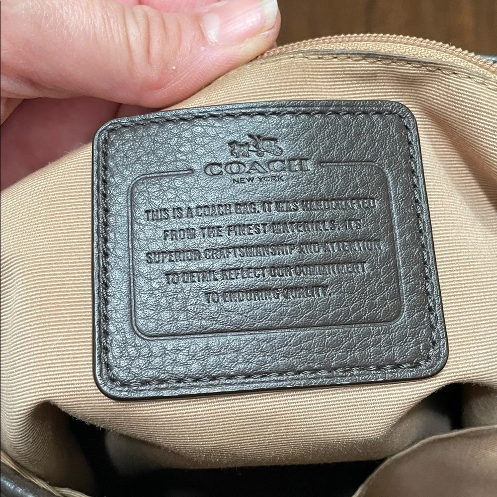 Coach Brown and Teal Crossbody Bag - Picture 9 of 12